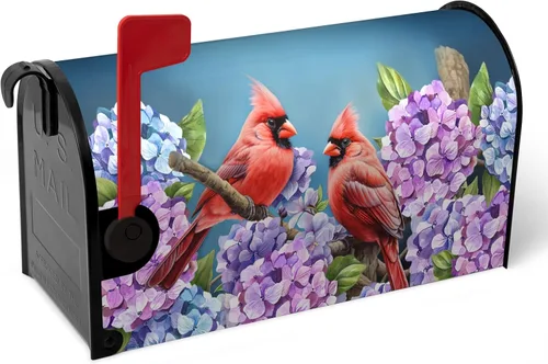 Miniatura 33 de Funda para buzón de verano magnética, girasol de verano impermeable, fundas para buzón de primavera, mariposas florales, buzón de poste, cubiertas