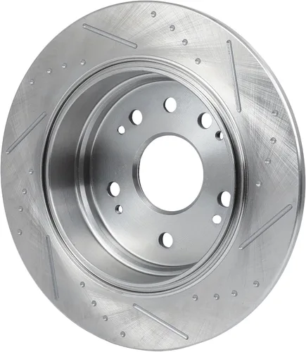 Miniatura 3 de SCITOO Rear Brake Rotors For Honda For CR-V 2002-2004 Drilled & Slotted Disc Brakes Rotors Replacement:31304