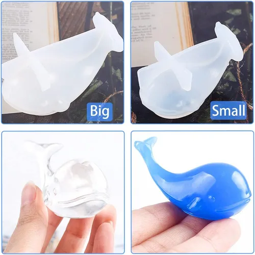 Miniatura 6 de Molde de silicona 3D, moldes de resina de ballena, moldes de vela de cera de soja, molde de jabón hecho a mano, molde de vela de aromaterapia
