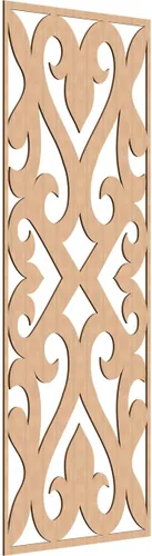 Miniatura 125 de Keene Paneles de pared decorativos de madera con calado, 9 3/8 pulgadas de ancho x 24 3/8 pulgadas de alto x 1/4 de alto, roble rojo rojo (Red Oak)