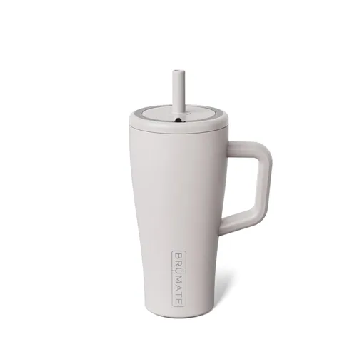 Miniatura 29 de BrüMate Era Vaso Térmico de 20 oz con Asa y Pajilla Vaso Térmico Aislante 100% A Prueba de Fugas con Tapa y Pajilla Hecho de Acero Inoxidable