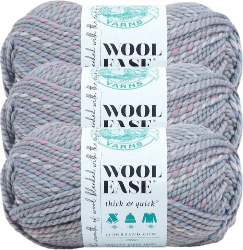 Miniatura 23 de Lion Brand Yarn - Ovillo de lana Wool-Ease Thick & Quick color fuerza aérea
