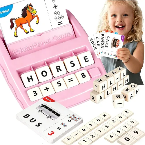Juego de cartas didácticas 2 en 1 y cartas educativas a juego para niños de 3 a 6 años, juguetes de aprendizaje, alfabeto fonético ABC, ortografía y