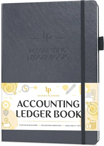 Miniatura 10 de Libro de Registro de Contabilidad Legend – Libro de Registro de Contabilidad de Tapa Dura para Pequeñas Empresas y Uso Personal – Libro Columnar
