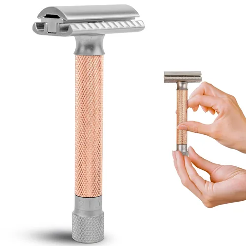 Miniatura 2 de Parker The Variant - Maquinilla de afeitar de seguridad ajustable de doble filo, personaliza tu afeitado con un giro del dial de suave a agresivo, 5