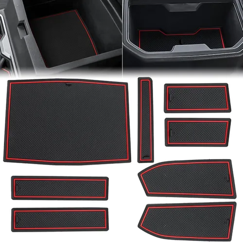Miniatura 8 de Auovo 18 alfombrillas antipolvo para Toyota Tacoma accesorios 2023 2022 2021 2020 2016 2017 2018 2019 insertos para portavasos de coche consola