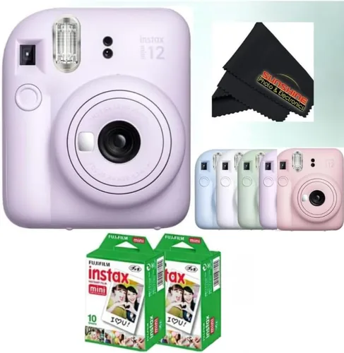 Miniatura 10 de Fujifilm Instax Mini 12 cámara instantánea Blossom Pink con unidad flash USB Sandisk de 32 GB + paquete de película Fujifilm Instax Mini de 40