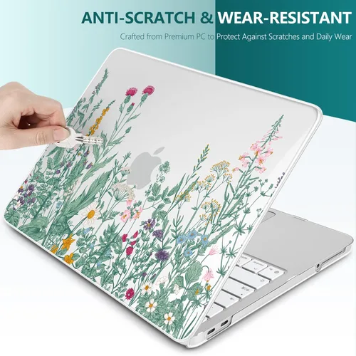 Miniatura 7 de TWOLSKOO Funda para MacBook Neo de 13 pulgadas 2026 A3404 A18 Pro, funda rígida de plástico con adaptador tipo C, 2 fundas para cámara web, cubierta