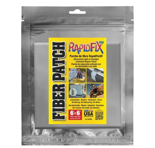 Miniatura 5 de RapidFix UV Parche de reparación de fibra 3x6 pulgadas