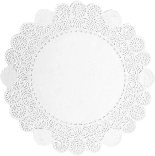 Miniatura 42 de 250 piezas de papel redondo de encaje de 3.5 pulgadas de alta calidad, sin polvo, corte limpio, diseño simple: fiesta/regalo/para tartas/decoración