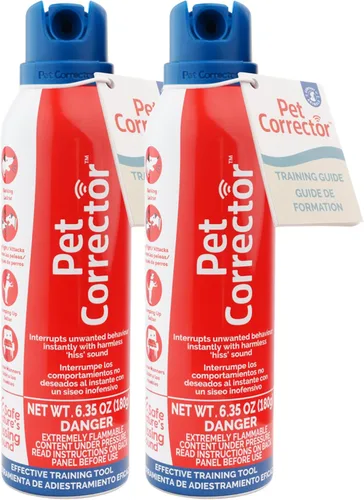 Aerosol corrector de mascotas para perros 200 ml, paquete de 2 - Aerosol corrector y de entrenamiento para perros para dejar de ladrar, prevenir