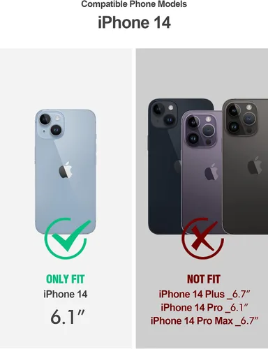 Miniatura 2 de Poetic Revolution - Funda para iPhone 14 de 6.1 pulgadas, [probada contra caídas de grado militar de 20 pies], funda protectora resistente a prueba