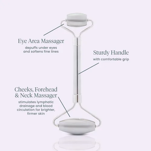 Miniatura 3 de Wonderskin Rodillo facial líquido para gimnasio, masajeador facial de acero inoxidable para ojos hinchados y ojeras, herramienta para esculpir
