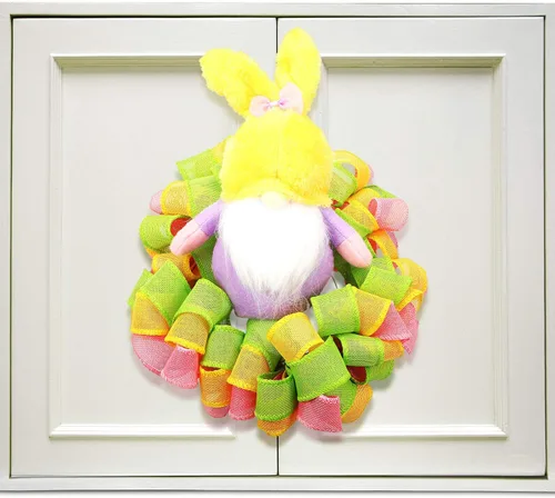 Miniatura 3 de 4 rollos de cintas de arpillera de Pascua con alambre, cinta de borde sólido con alambre, cinta de arpillera, cinta de arpillera con alambre
