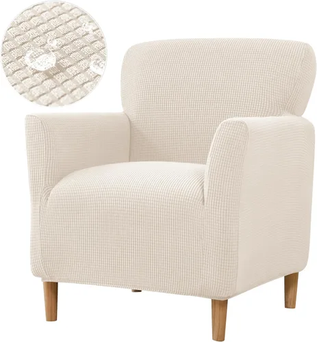 Miniatura 54 de Fundas de jacquard para sillón de banquete, fundas suaves para sillón, fundas elásticas de 1 pieza para sala de estar, funda antideslizante