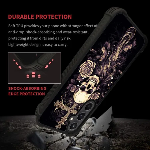 Miniatura 41 de CARLOCA Funda compatible con Samsung Galaxy S22 Ultra, diseño gráfico de Star Howling Wolfs Samsung Galaxy S22 Ultra, diseño gráfico, a prueba
