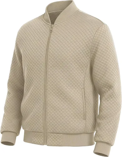 Sudadera acolchada para hombre 2025, casual, elegante, chaqueta bomber versátil S-2XL