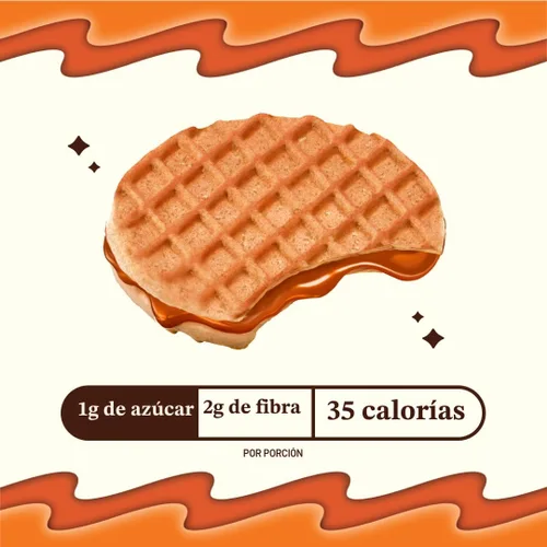 Miniatura 6 de Rip Van Wafels Mini Stroopwafels holandeses de caramelo, bocadillos bajos en carbohidratos, bocadillos keto, sin OMG, bocadillos para la oficina