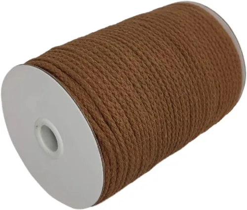 Miniatura 39 de CAQUBO Cuerda de Macramé de Algodón Trenzado de 4 mm, 157 Metros, Color Blanco, Hilo de Macramé para Manualidades, Cuerda de Macramé Suave, Cordón