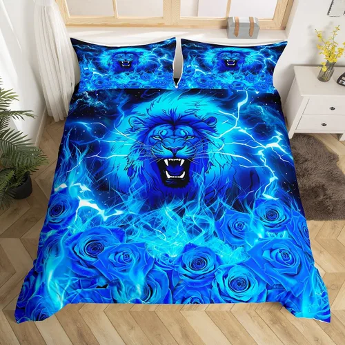 Miniatura 47 de Juego de funda de edredón de elefante bohemio para niños, tamaño individual, juego de ropa de cama de mandala bohemio de 2 piezas para decoración