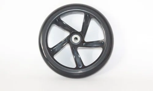Miniatura 5 de Rueda de poliuretano de 8 pulgadas con rodamientos para niños, rueda de repuesto para scooter, para adultos, carrito de compras, rueda sólida