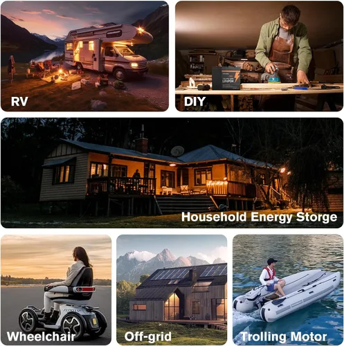 Miniatura 9 de Mini LiFePO4 - Batería de litio de 12 V 100 Ah con Bluetooth, BMS inteligente, más de 15000 ciclos profundos, 20.9 libras, ligera, diseño compacto