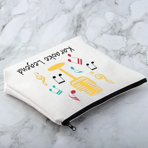 Miniatura 5 de CYTING Regalo divertido para amantes del karaoke, regalo de noche de karaoke, bolsa de cosméticos de leyenda de karaoke, regalo para fanáticos