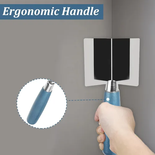 Miniatura 5 de DAJAVE Juego de 2 herramientas de esquina para paneles de yeso, cuchillo de esquinas exteriores de 3 pulgadas y cuchillo interior, con mango