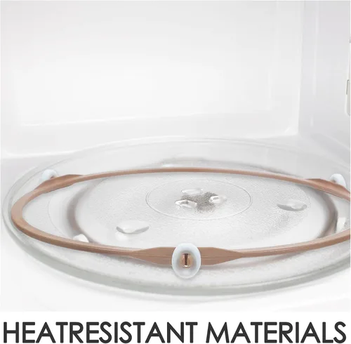 Miniatura 8 de 2sets Microwave Holder Ring: 22.2cm 8.74In Glass Turntable Tray Microwave Support Inner Rotating Ring Replacement Kit with with Rotating Core