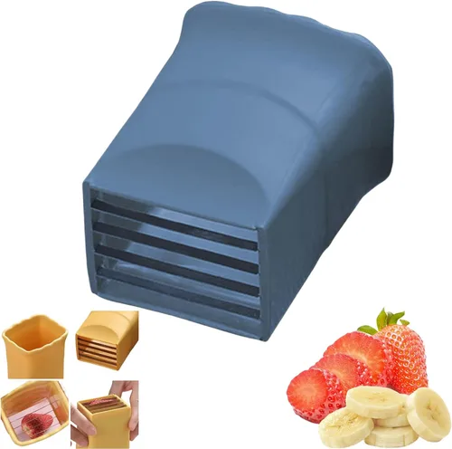 Cortador de tazas, cortador de fresa, cortador de fresa de plátano de acero inoxidable, cortador de huevos, fabricación rápida de frutas suaves,