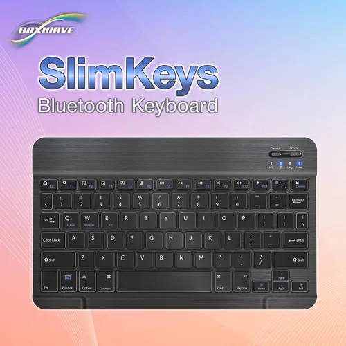Miniatura 8 de BoxWave Teclado compatible con Amazon Fire HD 8 (10ª generación 2020), teclado Bluetooth SlimKeys, teclado portátil con comandos integrados