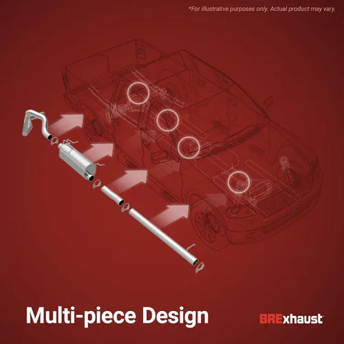 Miniatura 4 de BRExhaust Sistema de escape de repuesto de ajuste directo Volvo XC90 2003-2006