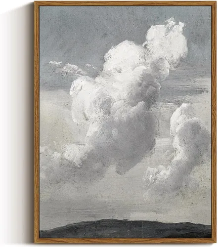 Miniatura 88 de VIYYIEA Arte de Pared en Lienzo Enmarcado Decoración del Hogar, Decoración de Granja Valles Ondulantes bajo Cielos Despejados Pintura de Pared