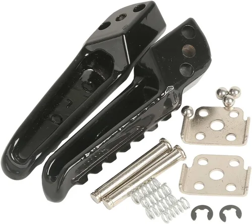 Miniatura 4 de XMT-MOTO - Reposapiés negro para Kawasaki Ninja ZX6R ZX10R ER6F ER6N 650R ZX-6R