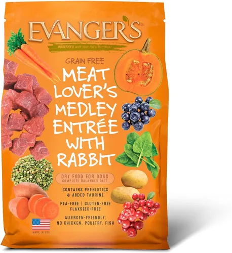 Miniatura 13 de Evanger's Pollo sin granos con batata y calabaza alimento seco para perros – 4.4 libras – Pollo fresco deshuesado, probióticos, omegas 3 y 6, sin
