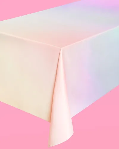 Miniatura 7 de xo, Fetti Mantel lavable degradado pastel – 9 pies Decoraciones de fiesta de cumpleaños, suministros de despedida de soltera, baby shower, pastel