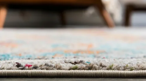 Miniatura 5 de Unique Loom Chromatic Collection - Alfombra abstracta moderna, rústica y vibrante para decoración del hogar, 2 pies 7 pulgadas x 10 pies 0 pulgadas