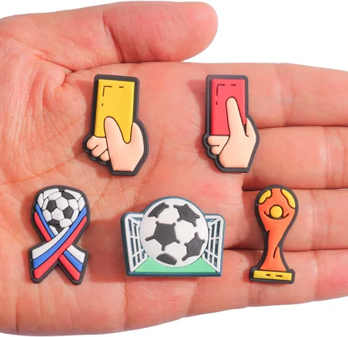 Miniatura 3 de Dijes deportivos para zapatos de cocodrilo, béisbol, sóftbol, fútbol, baloncesto, croc, dijes para niños, niñas, mujeres y hombres