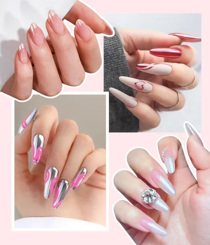 Miniatura 6 de Polvo para Uñas Cromado BISHENGYF -【Efecto de Hadas】Polvo Cromado Dorado para Uñas Aurora Sirena Perla Blanca Rosa Cromado para Uñas, Pigmento
