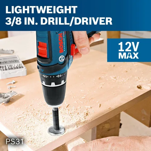 Miniatura 7 de Bosch CLPK22 – 120 - Kit combo de 2 herramientas (taladro/ desarmador y armador de impacto) con 2 baterías de iones de litio 12 -V, cargador
