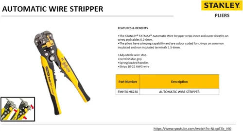 Miniatura 5 de Stanley FMHT0-96230 Pelacables, amarillo/negro