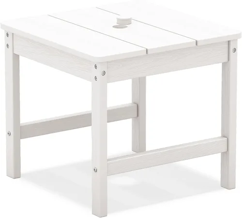 Miniatura 28 de KINGYES Mesa auxiliar doble, mesa auxiliar Adirondack- Aruba