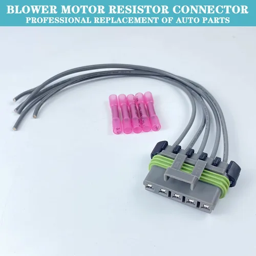 Miniatura 5 de Conjunto de cables del resistor del motor del ventilador HVAC para automóvil Compatible con 2015 2016 2017 2018 2019 Chevrolet Trax Conector