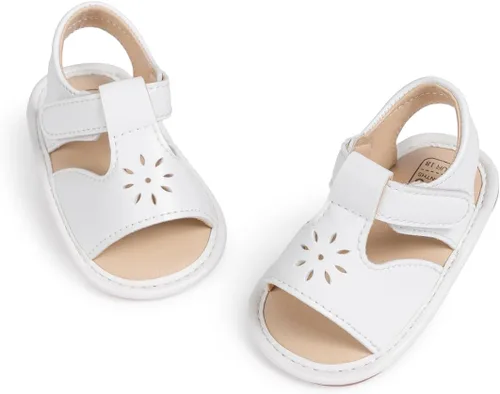 Miniatura 181 de Meckior Sandalias de verano con punta abierta y suave de piel sintética para bebés y niñas pequeñas