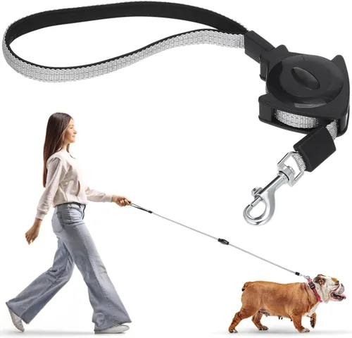 Alipis Correa retráctil para perros pequeños, cuerda de tracción telescópica automática con mango ergonómico, agarre cómodo para entrenamiento de