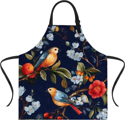 Miniatura 21 de Delantal divertido con 2 bolsillos para hombres y mujeres, barbacoa, parrilla, delantales con babero ajustable, regalos, cocina, cocina de la cocina