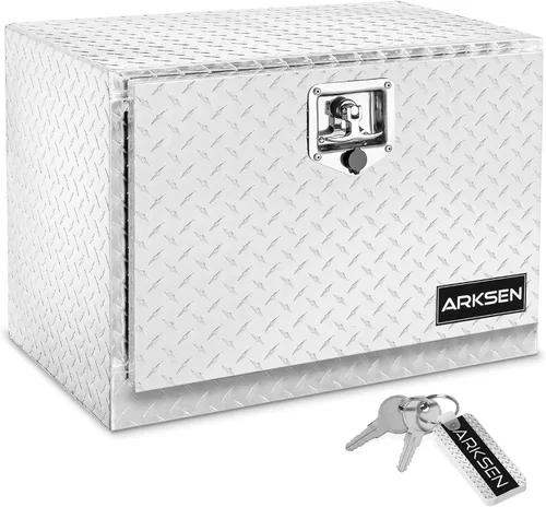 Miniatura 11 de ARKSEN - Caja de herramientas de aluminio con placa de diamante de 36 pulgadas, para camioneta, cuatrimoto, remolque, con cerradura y llave