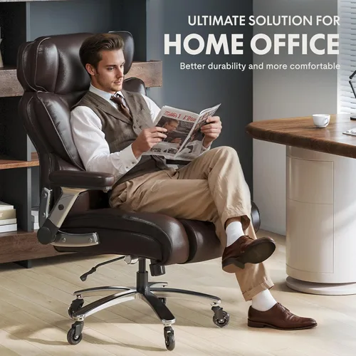 Miniatura 7 de FLEXISPOT 600lbs Silla de Oficina Grande y Alta para Personas Pesadas, Silla de Escritorio de Computadora de Alta Resistencia con Soporte Lumbar