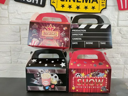 Miniatura 8 de C L cooper life Caja de regalo para fiesta de película, caja de regalo de fiesta nocturna para películas, suministros de baby shower (paquete de 2)