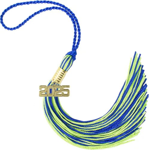 Miniatura 204 de Borla de graduación Aqua 2022, todos los colores escolares disponibles, fabricada en Estados Unidos